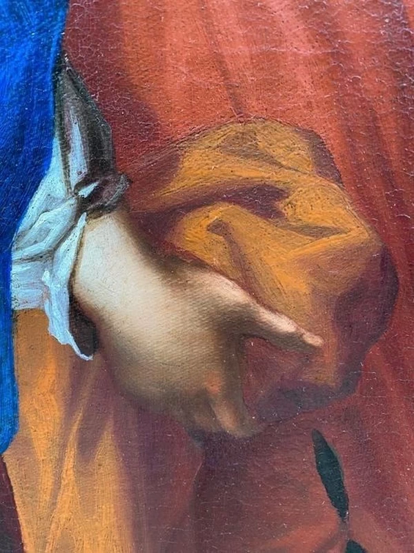 Abramo e gli angeli - dettaglio